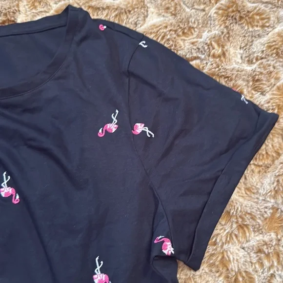 Vintage America Black Cherry Print Women's Top size XXL - Picture 9 of 9